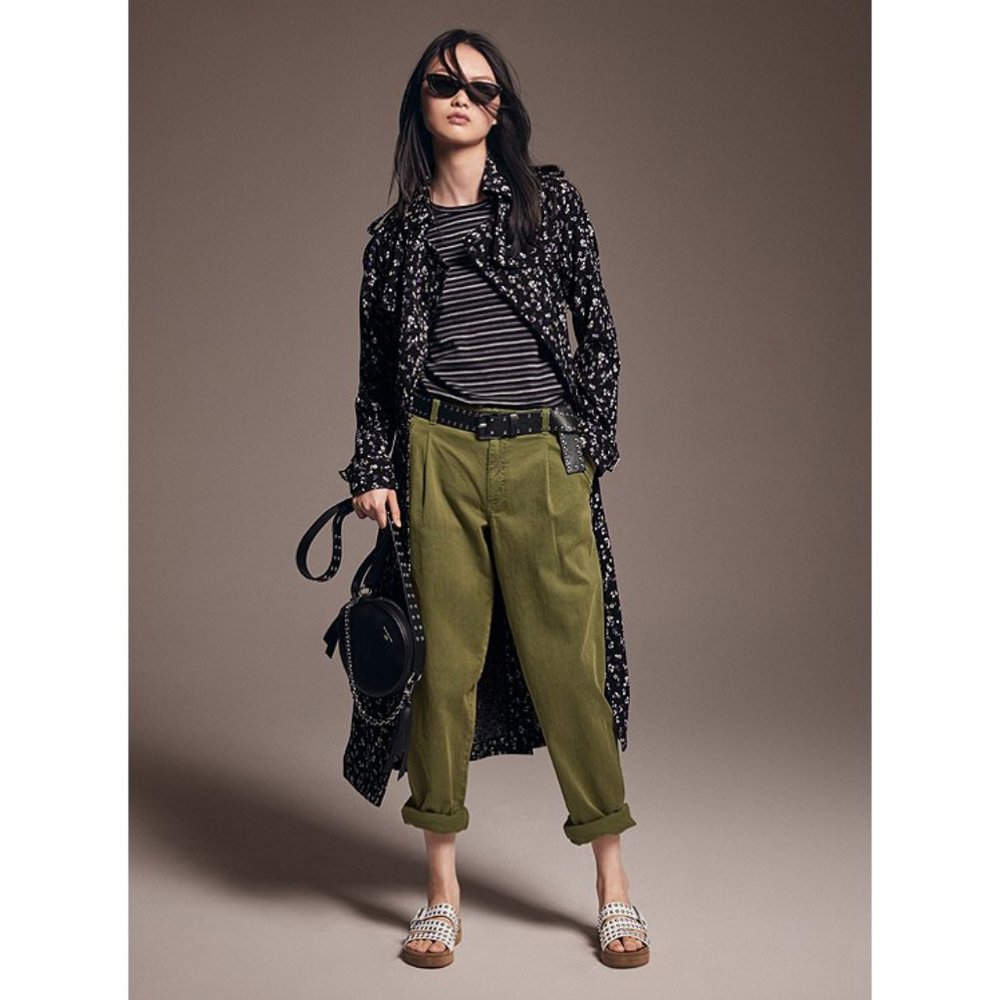 MICHAEL KORS Floral Cady Trench Coat